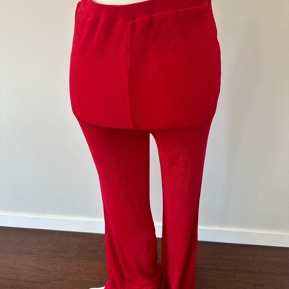 Red Flare Pant - Picture 4 of 4